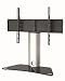 Duronic DS101BS Glass Floor/Desk 30"-50" TV Stand and Swivel Bracket Combo. Suitable for LCD, Plasma, Led, 3D TV's 32" 37" 40" 42" 46" 50"