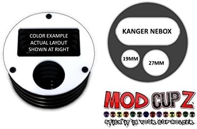 [2441] WHITE Kanger Nebox CUP HOLDER by MODcupZ * kangertech box stand silicone vape case wrap mod