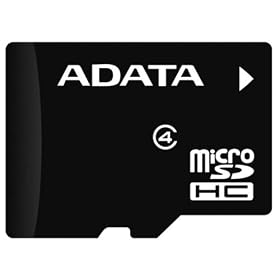ADATA 8 GB Micro SDHC Card Class 10 with SD Adaptor AUSDH8GCL10-RA1