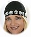 That's A Wrap!® Women's Biker Skull Helmet Under Wrap. CoolMax® Fabric. Black. CMCC03