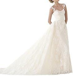 V-neck Illusion Lace Tulle  Dress