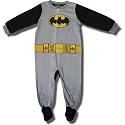 Batman Cozy Fleece Footed Blanket Sleeper for Toddler Boys - 5T