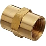 Anderson Metals Brass Pipe Fitting, Coupling, NPT Female