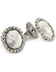 Sorrelli "Aegean Sea" Oval White Howlite Briolette Earrings
