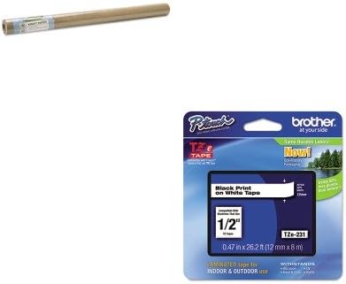 KITBRTTZE231CML1119057 - Value Kit - Caremail Recycled Kraft Paper (CML1119057) and Brother TZe Standard Adhesive Laminated Labeling Tape (BRTTZE231)