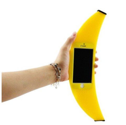 O'plaza ® Big Banana Case 3d Cute Funny Silicone Soft Cartoon Protection Back Cover Shell for Iphone 5s 5 5g O'plaza ® Big Banana Case 3d Cute Funny Silicone Soft Cartoon Protection Back Cover Shell for Iphone 5s 5 5g