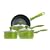 Prestige Urban Cookware Saucepan Set, Apple Green, 4 Piece