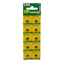10 X GP AG3 192 LR41 Alkaline batteries Strip of 10