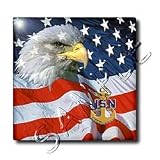 Navy Chief Petty Office - 12 Inch Glass Tile