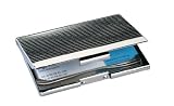 Produkt-Bild: Sigel VZ130 Visitenkarten-Etui, silber, gl&auml;nzend, Chrom, f&uuml;r bis zu 20 Karten (max. 91x56 mm), 1 ST