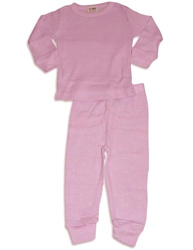 Carters Watch the Wear - Infant Girls Long Sleeve Thermal Set, Pink (Size 18Months)