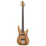 DBZ / Diamond Guitars BAR4SM-SNA Barchetta SM  Spalted Maple 4 String Electric Bass, Satin Natural