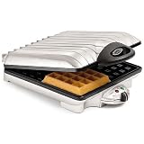 VillaWare V2001 UNO 4-Square Thick Belgian Waffle Maker Waffler, Professional Quality