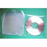 Polyethylene CD/DVD Sleeve w/ Flap (100 Micron) 100 Pack