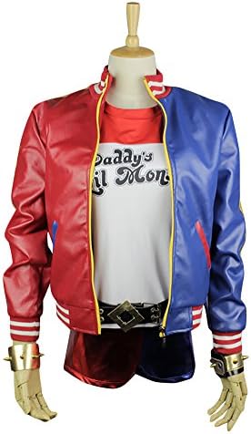 Ace Deluxe 1:1 Women's Girl Suicide Squad Harley Quinn Joker Costume (M)