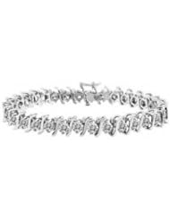 3.00 ct Round Cut Diamond S-Type Tennis Bracelet