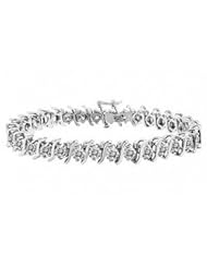 4.00 ct Round Cut Diamond S-Type Tennis Bracelet