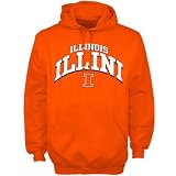 Illinois Fighting Illini Orange Arched Hoody Sweatshirt