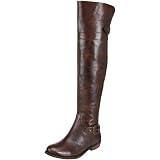 GUESS Women's Solar Riding Boot,Dark Brown,9.5 M US