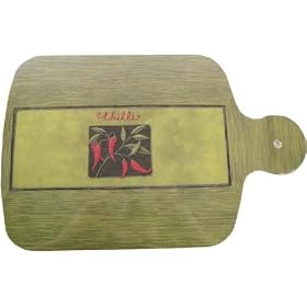 Chillies Elegant shapely cutting board, 100% melamine European designs by Jason