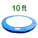 Greenbay 6 8 10 12 13 14 FT Replacement Trampoline Pad Foam Safety Guard Spring Cover Padding (Blue, 10ft)