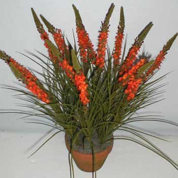 24" Silk Torch Flower and Wild Grass (orange)