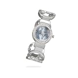 Cleversilver's Cut Out Circle Band Hinged Cuff Watch