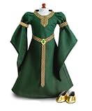 Deep Green Gala Christmas Holiday Gown Dress Princess Outfit Fits American Girl 18