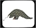 Decorated Mouse Pad with eating, mammal, animal, armadillo