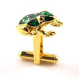 Gold Frog Cuff Links