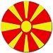 Macedonia Flag Round Mouse Pad