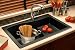 Swanstone QZAD-3322 Granite Ascend Bowl Kitchen Sink, Nero