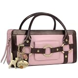 Catwalk Collection Pink and Brown Milan Bag