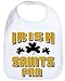 Irish Saints Fan the Country of Ireland Shamrock Lucky Football Baby Bib