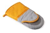 Kuhn Rikon Non-Slip Oven Glove, Grey/Orange