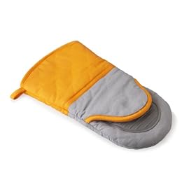 Kuhn Rikon Non-Slip Oven Glove, Grey Orange from Garden Gloves