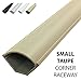Electriduct Small Corner Duct Cable Raceway (1075 Series) - 5 Feet - Taupe