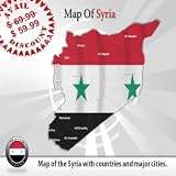 Syria Powerpoint Map Templates - Powerpoint Map of Syria Slides