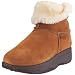 Skechers Women's Rythmic Fold Over Cuff Ankle Boot,Chestnut,5 M US