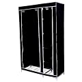 XL Kleiderschrank Campingschrank Faltschrank in Schwarz