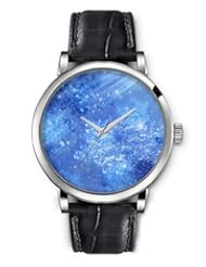SPRAWL Aanalog Fashion Series Silver Ladies Watches of Genuine Black Leather Strap,Unique Wrist Watch for Women Girls Designed with Design of a broken glass on the floor