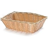 Tablecraft (1172W) 9" x 6" Rectangular Natural Handmade Basket [Set of 12]
