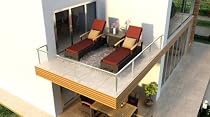 Big Sale 3 Piece Arbor Outdoor Patio Reclining Chaise Lounge Set with Canvas Henna (5407-0000) cushions