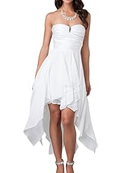 Strapless Chiffon Evening Dress/Bridesmaid Dress/Party Dress 