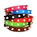 Designer's Glow-in-the-Dark 3-D Embossed Snag-Proof Safety Small Breed Dog/Cat Collar - Spikes - Precious Pink/8"-11"