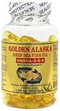 Golden Alaska Deep Sea Omega-3-6-9 Fish Oil 1000mg 100 Softgels
