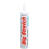 Sashco 10016 Big Stretch Caulk 10.5-Ounce Cartridge, White