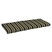 Strathwood Gibranta Hardwood 2-Seater Bench Polyester Cushion, Striped Oakdale Midnight