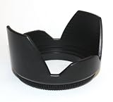 Maxim - Petal Crown Hood 58mm for Canon 18-55mm Lens, clamp collar nut, also fits onto 58mm filter, also fits Nikon, Tamron, Tokina, Sigma, Fuji, Pentax etc.. or any lens with a 58mm front thread diameter. Flower Hood. By Maxim Foto Supplies.