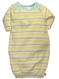 Itzy Bitzy Multi-Stripe Celery Gown by Zutano - Multi-colored - Preemie